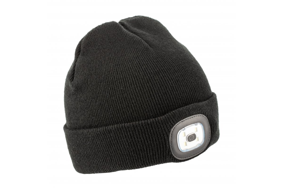 Otto kepurė su LED lempute, juodos spalvos, HT5K486, Hogert kaina ir informacija | Darbo rūbai | pigu.lt