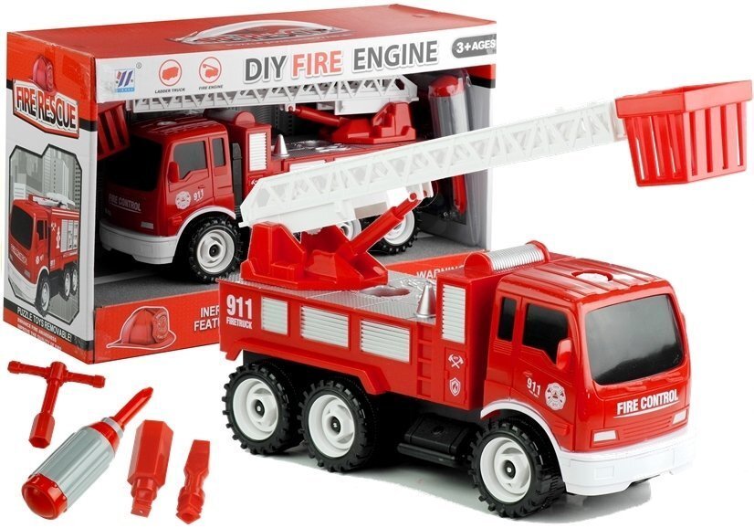 Ugniagesio automobilis su priedais цена и информация | Žaislai berniukams | pigu.lt