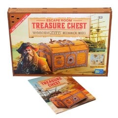 3D medinė dėlionė Escape room Treasure Chest kaina ir informacija | Dėlionės (puzzle) | pigu.lt