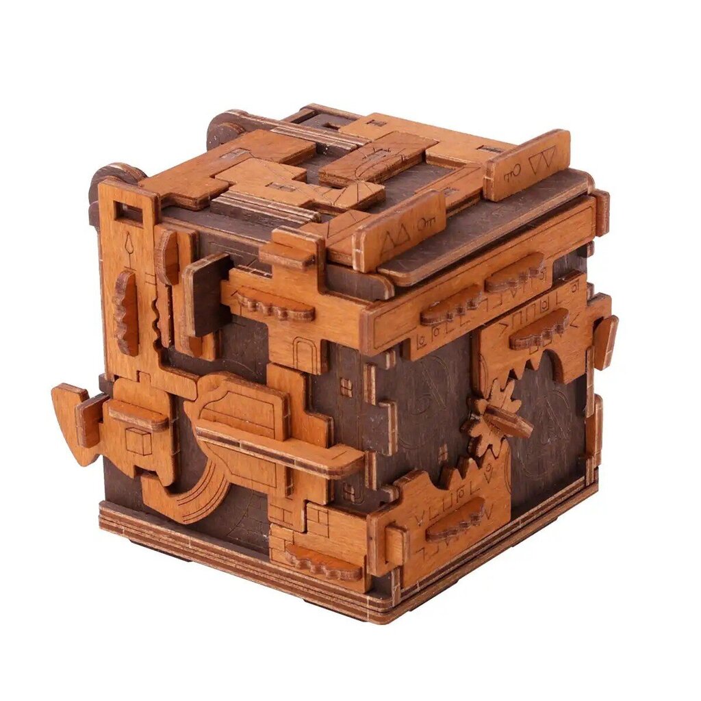 3D medinė dėlionė Escape Room Puzzle Box kaina ir informacija | Dėlionės (puzzle) | pigu.lt