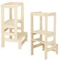 Virtuvės laiptelis Springos KCH010, rudas kaina ir informacija | Vaikiškos kėdutės ir staliukai | pigu.lt