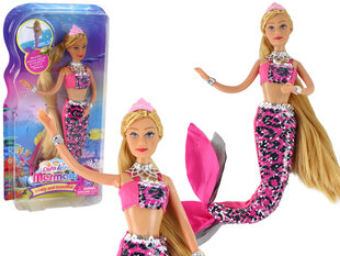 Lėlė undinė Lean Toys, rožinė kaina ir informacija | Žaislai mergaitėms | pigu.lt