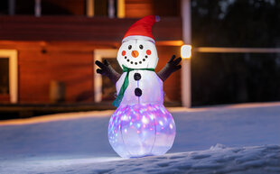 Светящийся снеговик Enne, 120 см цена и информация | Уличные светильники | pigu.lt