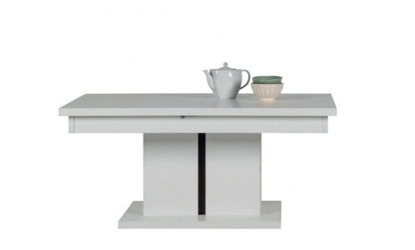 Išskleidžiamas staliukas Liveo Irma IM12, balta kaina ir informacija | Kavos staliukai | pigu.lt