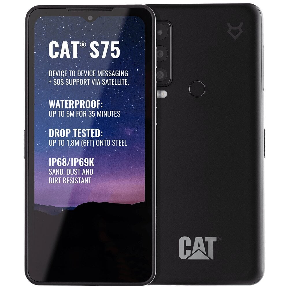 Товар с повреждённой упаковкой. CAT S75, Dual SIM, 6/128GB CS75-DAB-ROE-NN  цена | pigu.lt