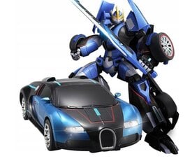 Nuotoliniu būdu valdomas automobilis Jaki Autobot 2in1, mėlynas kaina ir informacija | Žaislai berniukams | pigu.lt