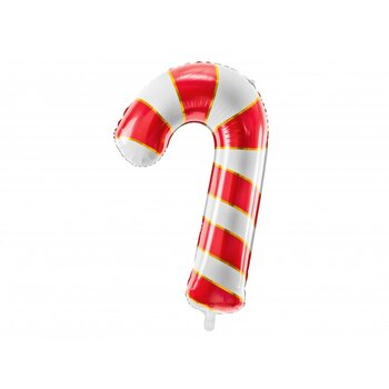 Folinis balionas Kalėdinė lazdelė, raudonas kaina ir informacija | Balionai | pigu.lt