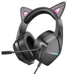 Borofone Headphones BO106 Cute Car Ear bluetooth gaming elf cat цена и информация | Наушники | pigu.lt