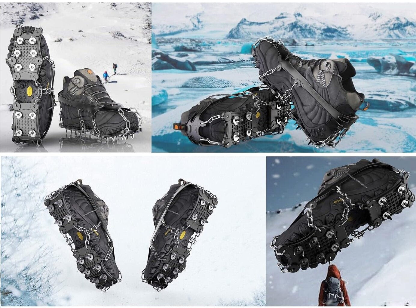 Batų apkaustai Wirezoll, M dydis, pilki kaina ir informacija | Alpinizmo įranga | pigu.lt