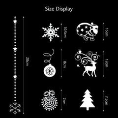 Kalėdinė dekoracija langų lipdukai kaina ir informacija | Kalėdinės dekoracijos | pigu.lt
