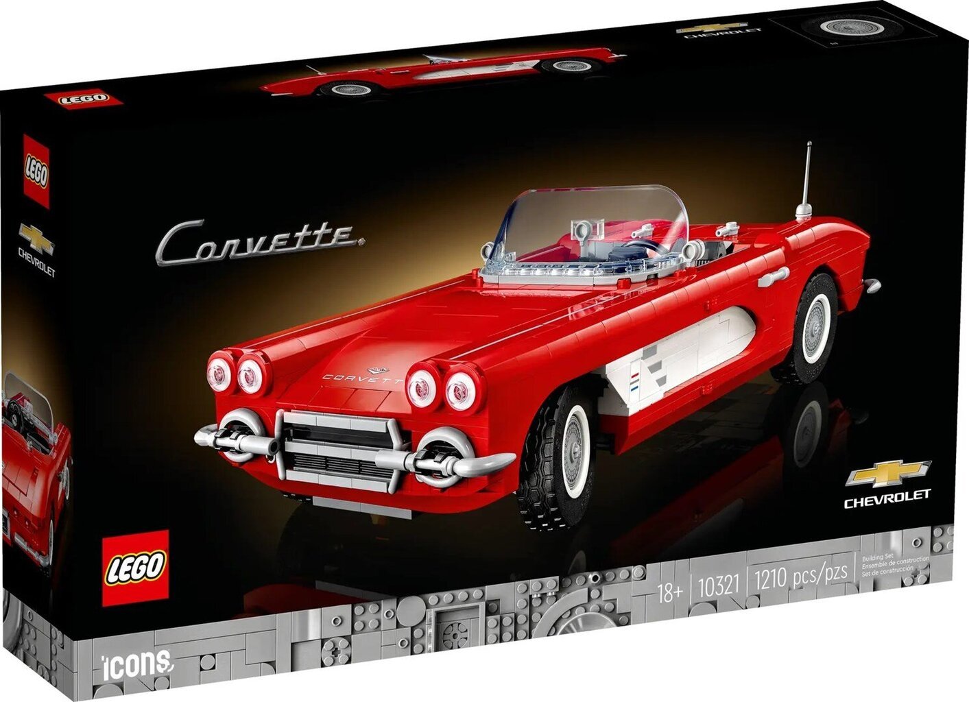 10321 LEGO® Chevrolet Corvette C1 kaina ir informacija | Konstruktoriai ir kaladėlės | pigu.lt