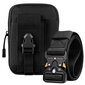 Vyriškas karinis taktinis krepšys + diržas S30 juodas цена и информация | Vyriškos rankinės | pigu.lt