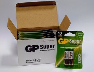 Elementai GP Super alkaline AAA 20 vnt. kaina ir informacija | Elementai | pigu.lt