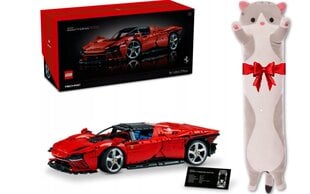 42143 LEGO® Technic Ultimate Car Concept Ferrari ir pliušinė pagalvė Katė цена и информация | Конструкторы и кубики | pigu.lt