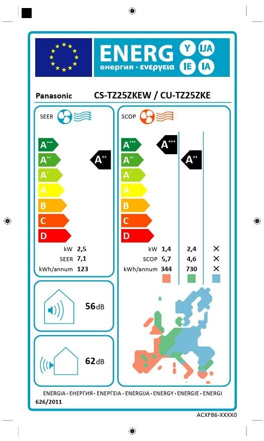 Oro kondicionierius Panasonic CS-TZ25ZKEW kaina ir informacija | Kondicionieriai, šilumos siurbliai, rekuperatoriai | pigu.lt