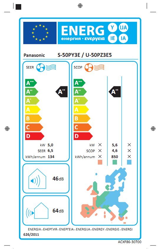 Panasonic kasetinis oro kondicionierius S-50PY3E / U-50PZ3E5 5,0 / 5,0 kaina ir informacija | Kondicionieriai, šilumos siurbliai, rekuperatoriai | pigu.lt