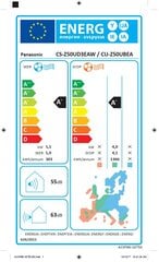 Oro kondicionierius Panasonic CS-Z50UD3EAW цена и информация | Кондиционеры, рекуператоры | pigu.lt