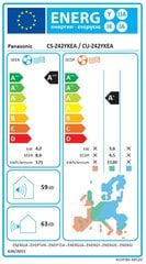 Oro kondicionierius Panasonic CS-Z42YKEA kaina ir informacija | Panasonic Oro reguliavimo įranga | pigu.lt