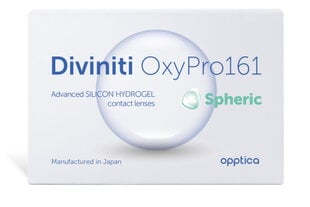 Mėnesiniai kontaktiniai lęšiai Diviniti OxyPro161 R8.30 D14.0, 6 vnt. kaina ir informacija | Kontaktiniai lęšiai | pigu.lt