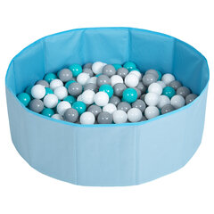 Sulankstomas kamuoliukų baseinas augintiniams Petsona, 100 kamuoliukų, mėlynas kaina ir informacija | Žaislai šunims | pigu.lt