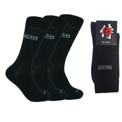 Носки «Самурай» Bisoks 15053 чёрные, 3 пары цена и информация | Мужские носки | pigu.lt