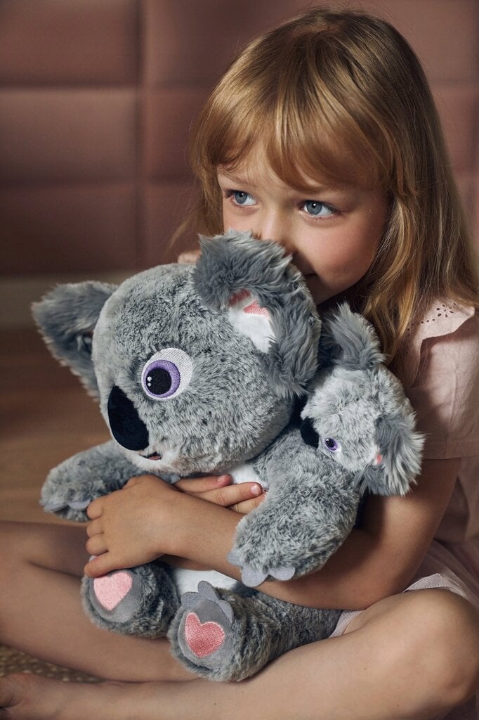 Interaktyvi koala Mokki ir kūdikis Lulu, pilka kaina ir informacija | Žaislai kūdikiams | pigu.lt
