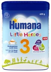 Молочная смесь для детей Humana 3 PRO Balance 650 г цена и информация | Детские смеси с 6 месяцев | pigu.lt