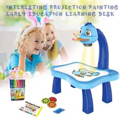 Проектор для рисования для детей, синий цена и информация | Развивающие игрушки | pigu.lt