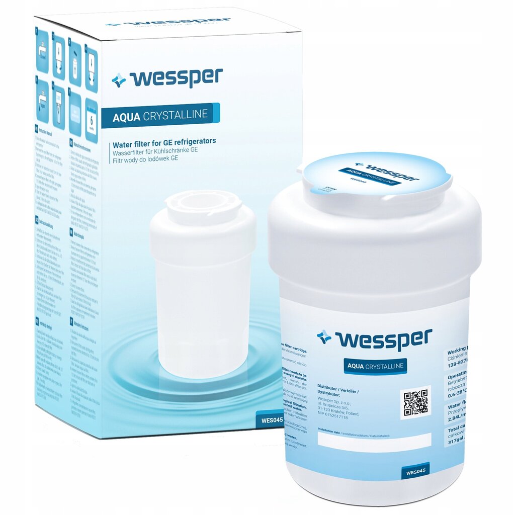 Wessper Aqua Crystalline, 1 vnt. kaina ir informacija | Vandens filtrai | pigu.lt