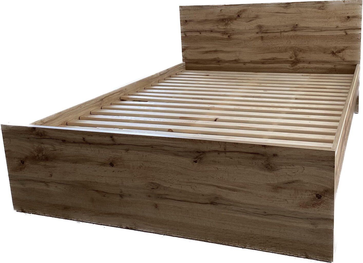 Dvigulė lova su grotelėmis, 140x200 cm, smėlio spalvos цена и информация | Lovos | pigu.lt