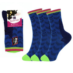 Kojinės moterims Bisoks 22129, mėlynos, 3 poros kaina ir informacija | Moteriškos kojinės | pigu.lt