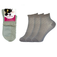 Kojinės moterims Bisoks 22161, pilkos, 3 poros kaina ir informacija | Moteriškos kojinės | pigu.lt