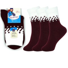 Kojinės moterims Bisoks 22189, raudonos, 3 poros kaina ir informacija | Moteriškos kojinės | pigu.lt