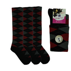 Kojinės moterims Bisoks 22190, raudonos, 3 poros kaina ir informacija | Moteriškos kojinės | pigu.lt