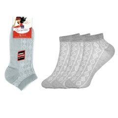 Kojinės moterims Bisoks 22193, pilkos, 3 poros kaina ir informacija | Moteriškos kojinės | pigu.lt