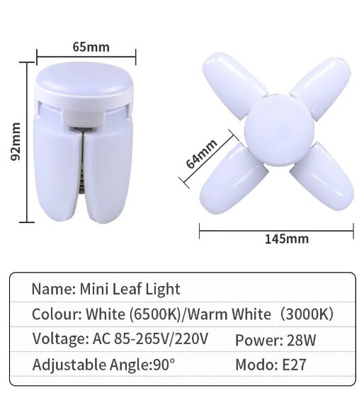 Ventiliatoriaus formos LED lempa цена и информация | Elektros lemputės | pigu.lt