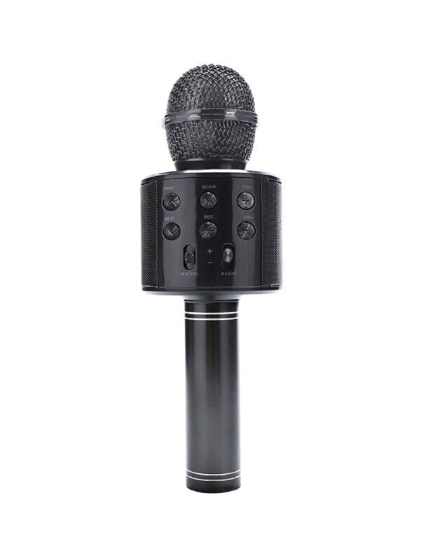 Bluetooth karaoke mikrofonas su LED apšvietimu Manta, juodas kaina ir informacija | Lavinamieji žaislai | pigu.lt