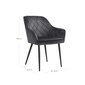 Kėdė Songmics Shpme333, pilka kaina ir informacija | Virtuvės ir valgomojo kėdės | pigu.lt