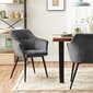 Valgomojo kėdė Songmics SHPME335, pilka kaina ir informacija | Virtuvės ir valgomojo kėdės | pigu.lt