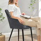 Kėdė Songmics Shpme337, juoda kaina ir informacija | Virtuvės ir valgomojo kėdės | pigu.lt