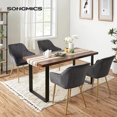 Комплект из 2 стульев для столовой с металлическими ножками SONGMICS SHPME339 цена и информация | Стулья для кухни и столовой | pigu.lt