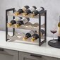 Vyno lentyna Songmics Shpme361, ruda цена и информация | Virtuvės baldų priedai | pigu.lt