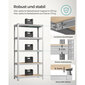 2 sandėliavimo lentynos, sidabrinės SONGMICS SHPME432 kaina ir informacija | Sandėliavimo lentynos | pigu.lt