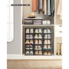 18 обувных ящиков для обуви до 44 размера SONGMICS SHPME446 цена и информация | Полки для обуви, банкетки | pigu.lt
