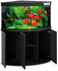 Akvariumas Kampinis, Juwel Trigon LED 350l. Juodas kaina ir informacija | Akvariumai ir jų įranga | pigu.lt