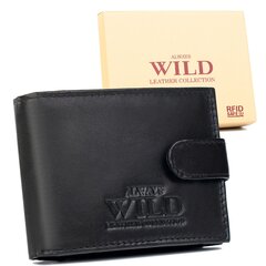 Piniginė vyrams Wild 00IT-P-SCR - Juoda kaina ir informacija | Vyriškos piniginės, kortelių dėklai | pigu.lt
