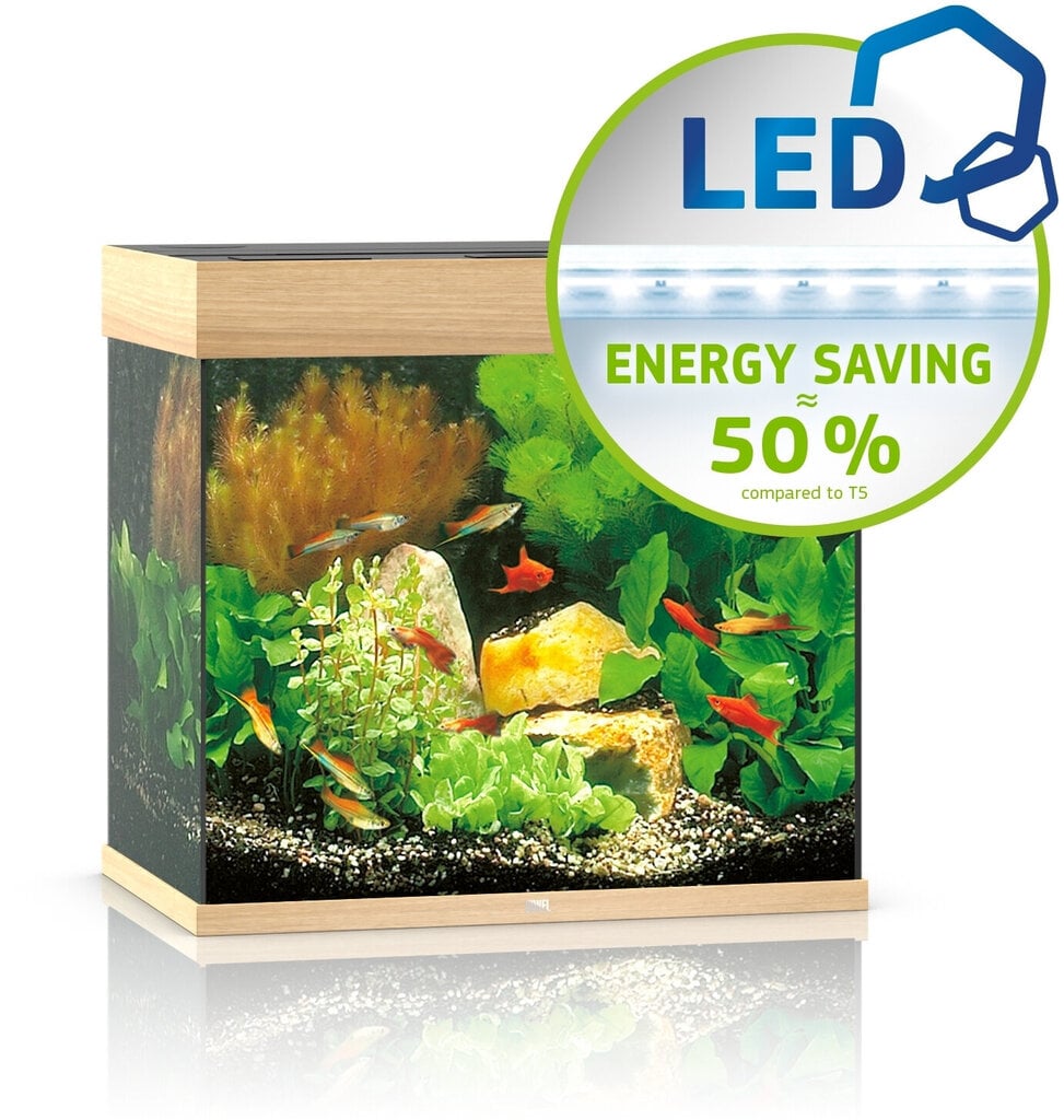 Akvariumas Juwel, Lido LED 120l, Šviesus medis kaina ir informacija | Akvariumai ir jų įranga | pigu.lt