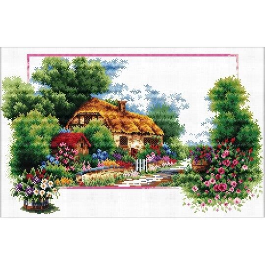 Siuvinėjimo kryželiu rinkinys Needleart World Namelis, 42x25 kaina ir informacija | Siuvinėjimo priemonės | pigu.lt