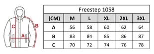 Striukė vyrams Freestep 1058, juoda kaina ir informacija | Vyriškos striukės | pigu.lt