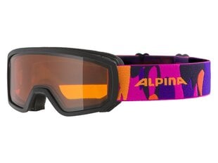 Slidinėjimo akiniai Alpina Piney, juodi/oranžiniai цена и информация | Лыжные очки | pigu.lt